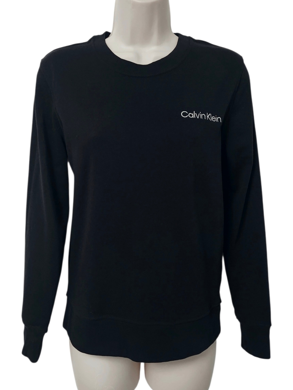 Calvin Klein Black Crewneck Sweatshirt with  Logo size XS - Picture 3 of 11